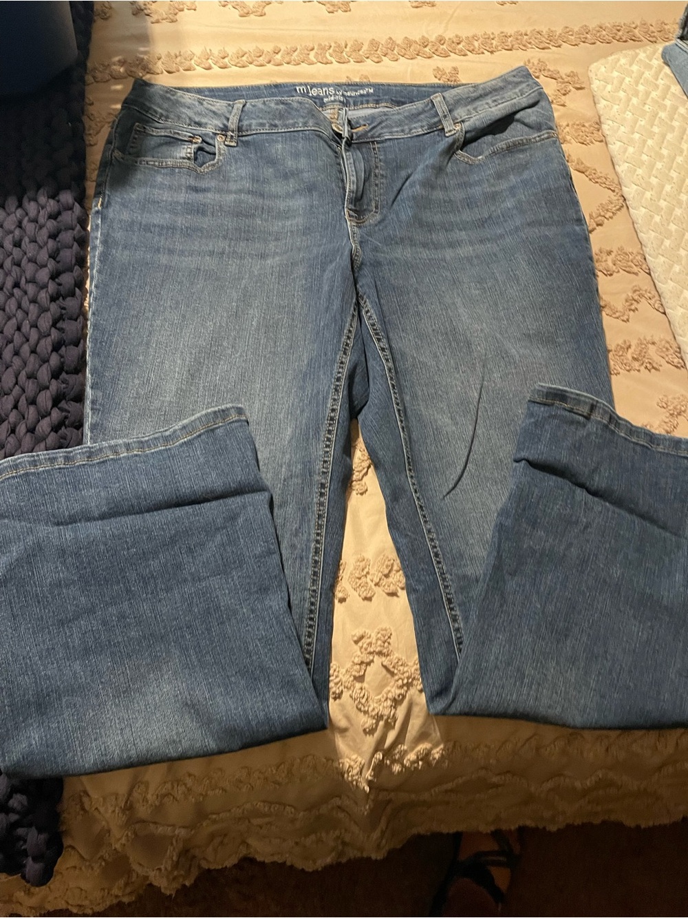 Classic Wide Leg Women’s Jeans - Blue